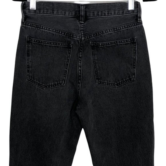 Free People Blossom Rigid Skinny Jeans Black Women’s Size 27 High Rise Raw Hem - Picture 6 of 13